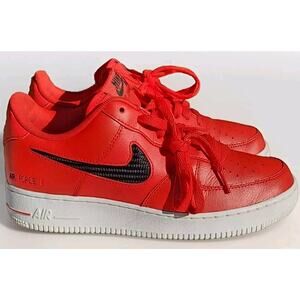 Nike CZ7377-600 Air Force 1 Low '07 LV8 CUT OUT SWOOSH University Red Size 8